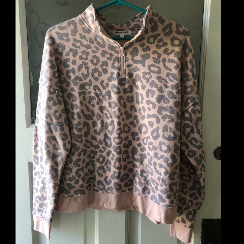 Pink Leopard Sweatshirt